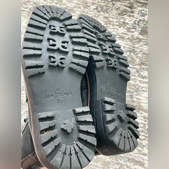 SAM EDELMAN Laguna Chelsea Boots Womens Size 5 Black Leather Waterproof - Picture 4 of 8